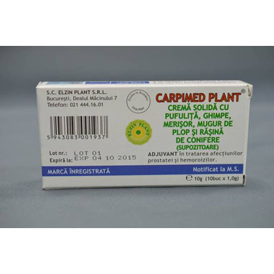 Carpimed Plant 1g supozitoare 10 bucatii